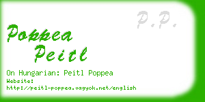 poppea peitl business card
